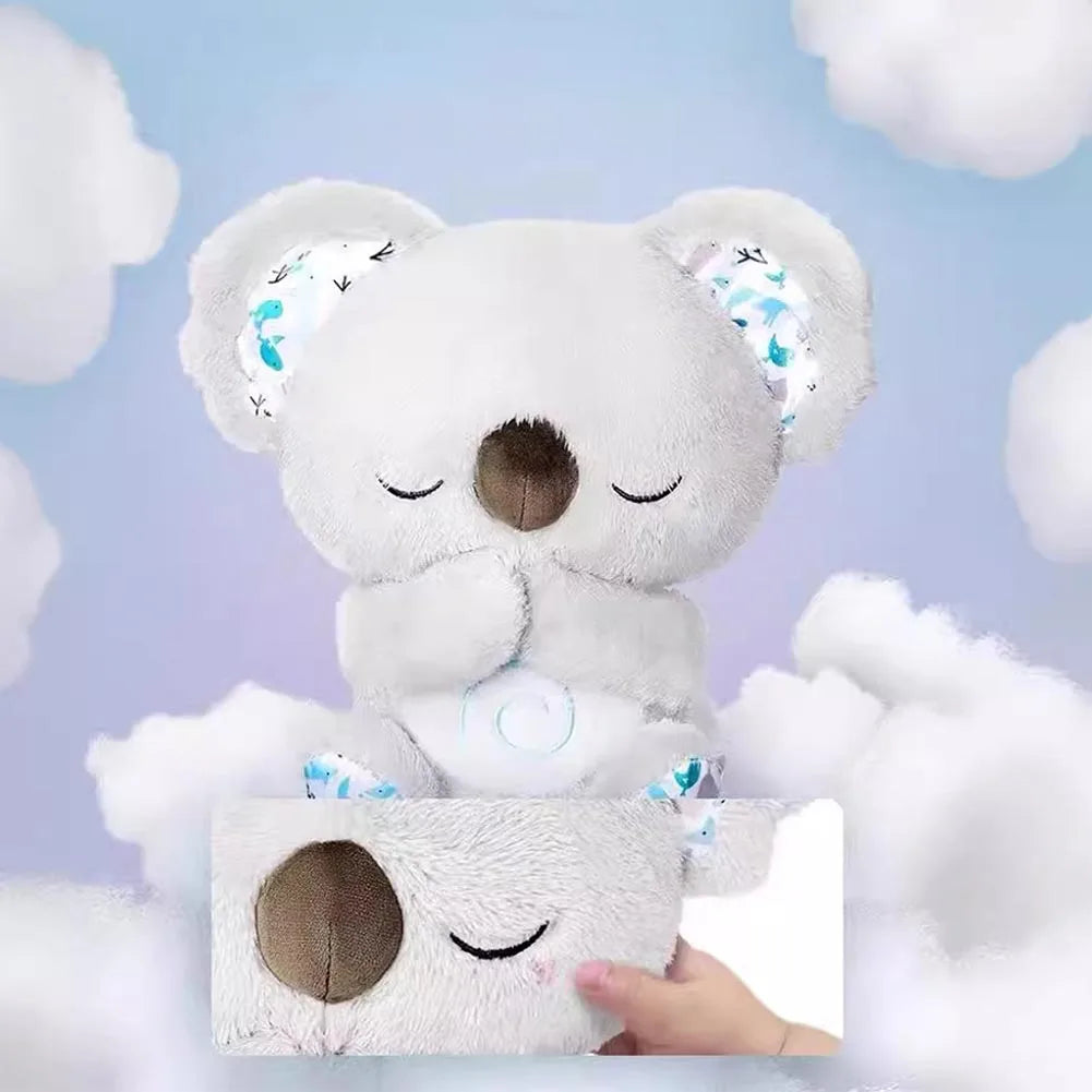 Cuddle Up with Our Kawaii Koala Soothing Musical Plush Toy - Your Baby's Ideal Sleeping Companion with Gentle Sounds and Breathing Motion!