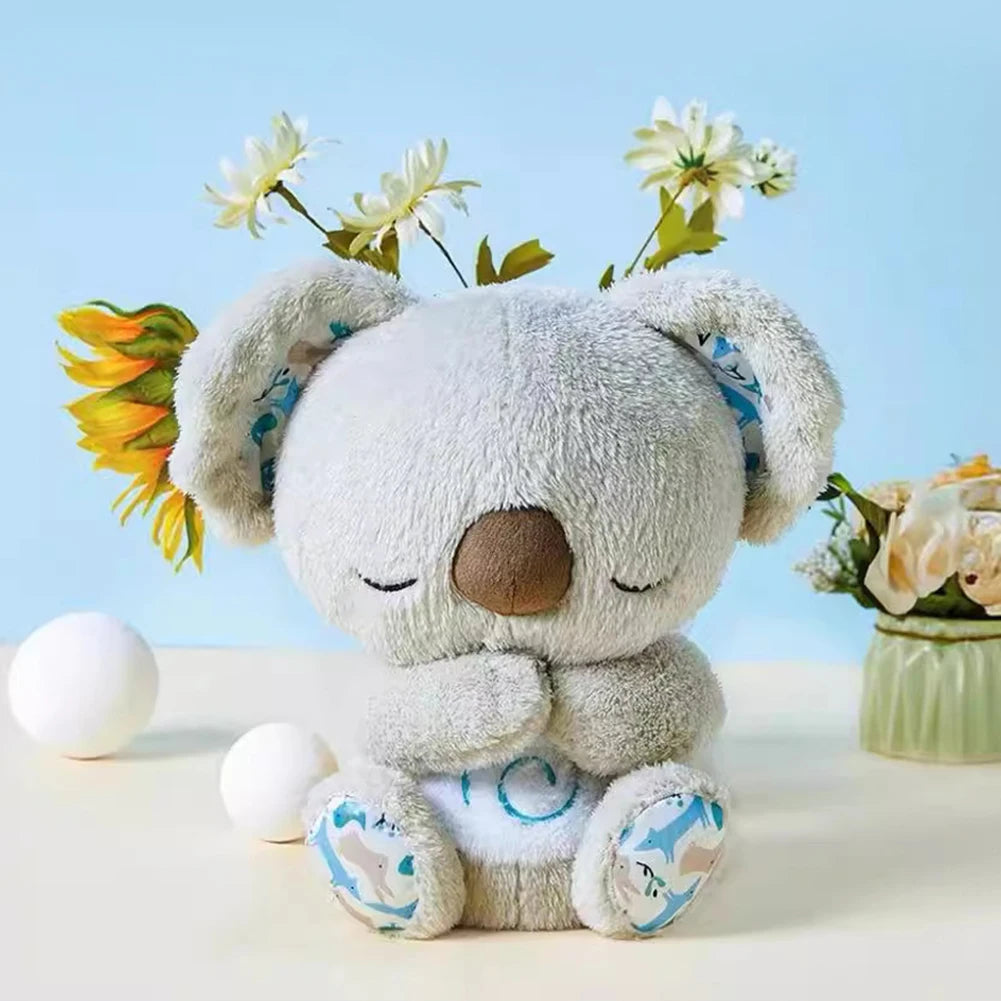 Cuddle Up with Our Kawaii Koala Soothing Musical Plush Toy - Your Baby's Ideal Sleeping Companion with Gentle Sounds and Breathing Motion!